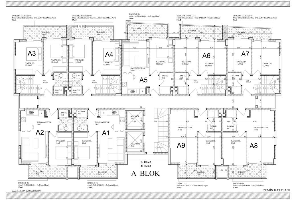 Roxi residences Оба - план этажа